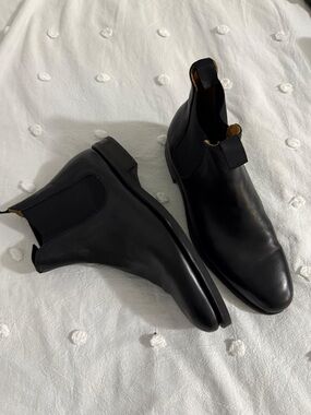 Meermin Black Leather Chukka Boots